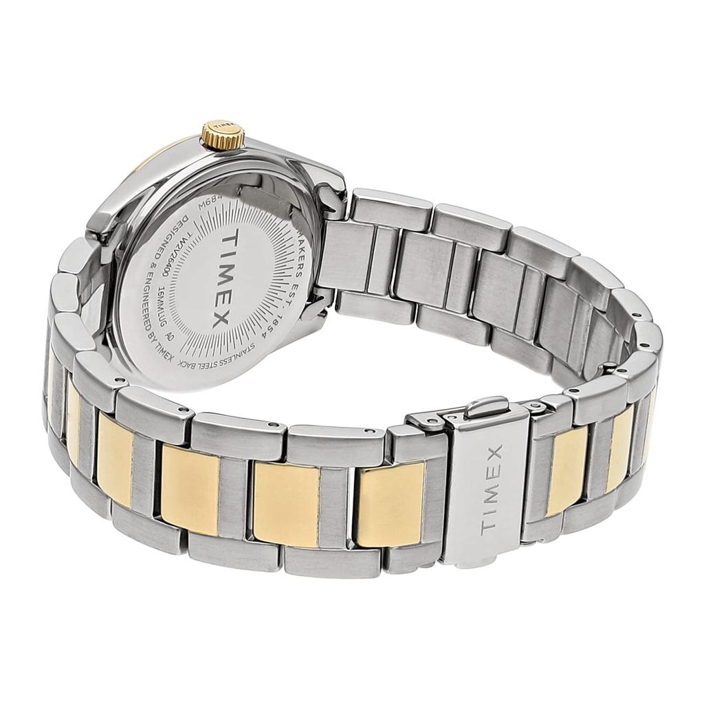 [TIMEX] Watch Timex Highview Silver Dial Brass Mineral Glass Quartz 32MM America Watch TW2V26400 Women's Gold