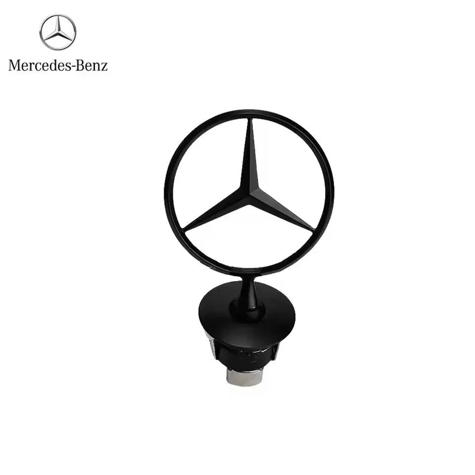 Эмблема Mercedes Benz Звезда Капот Автомобильный Капот Передний Хромированный Логотип w204 w211 w205 W212 w203 w213 для аксессуаров Mercedes E S Class1 GN1