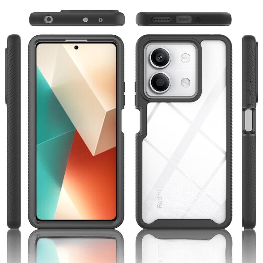 360 Degree Full Coverage Case for Xiaomi Redmi Note 13 Pro 5G Funda Clear Anti-Yellow Transparent Shell With Screen Protector Shockproof Phone Cover