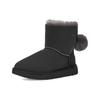 UGG Short Snow Boots With Bow Women Boots Black 1132018-BLK