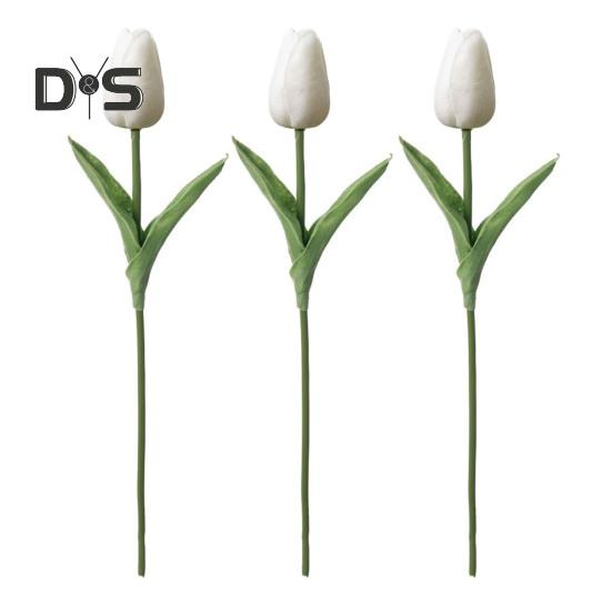 3 шт. искусственных тюльпанов, поддельные тюльпаны с гибкими стеблями, реалистичные искусственные тюльпаны для самостоятельного создания цветочных композиций, украшений для дома, свадьбы, вечеринки