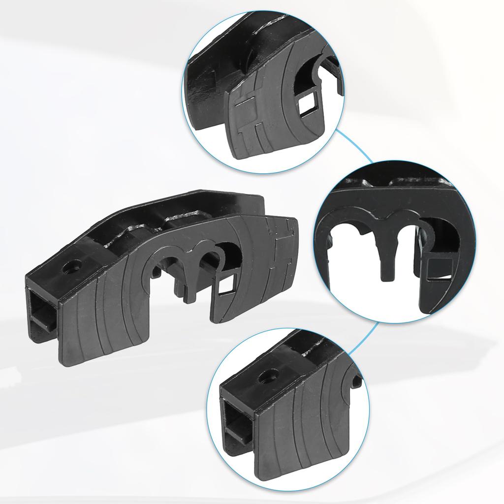 ACROPIX 4pcs Front Wiper Arm Adapter Clip Universal Type-A Black
