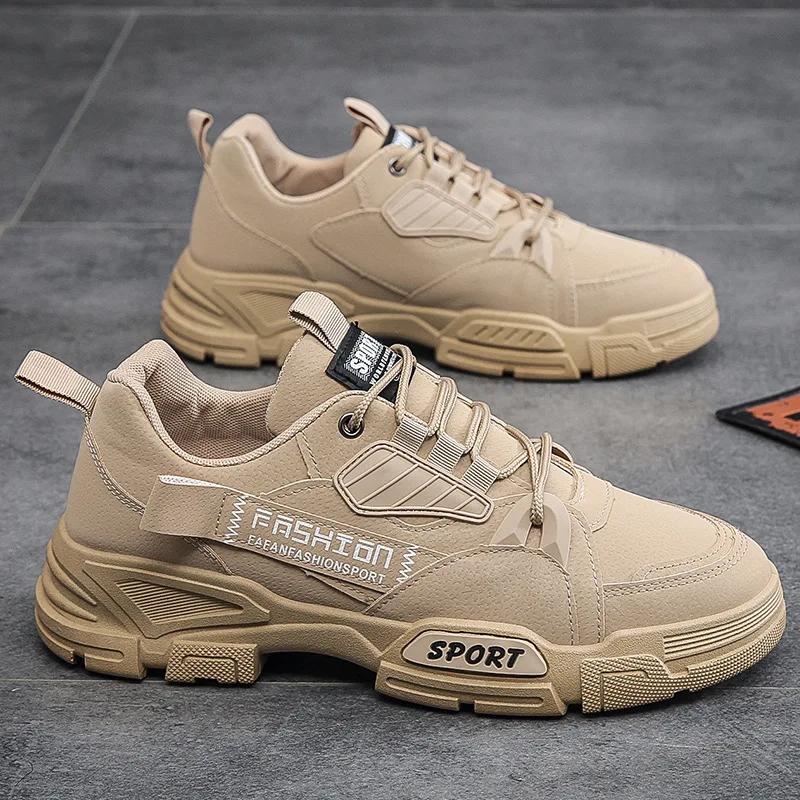 Men Boots Ankle Boots Autumn Outdoor Booties Winter Comfort High Top Shoes for Men Platform Work Boots Botas Hombre 2025