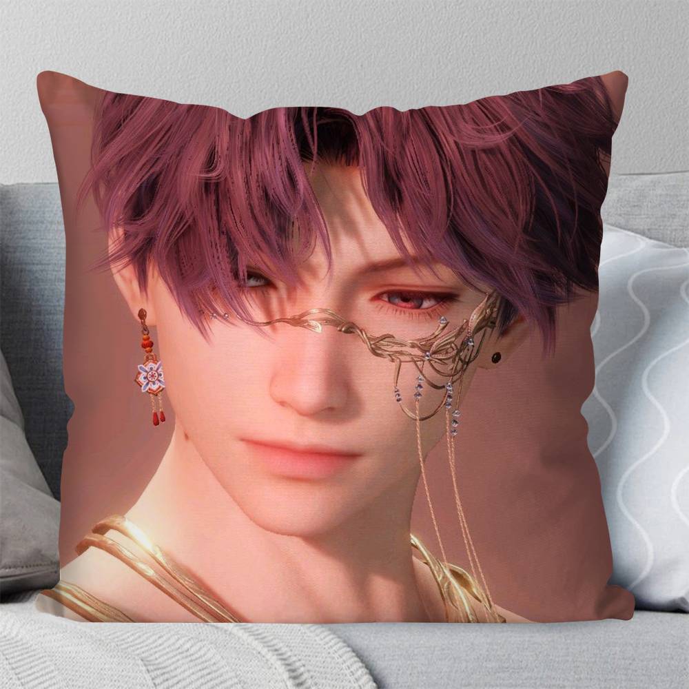 RRafayel Love And DDeepspace Pillow Case Fashion Square Pillowcase Bedroom Sofa Room Ins Decoration Leisure
