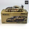 POPRACE 1:64 СЕКРЕТНЫЙ GT300 SUPRA Хромированный Золотой Сплав Модель Автомобиля 277