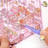 Наклейки Сделай сам Мультяшные Дети Играют в Дом Сцена с Хижиной Складывание Наклеивание Ручной Аккаунт Подарок для Ребенка Малыша Студента Игровой Игрушка