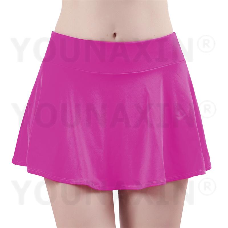 Женские теннисные кюлоты с высокой талией, фитнес-юбка для тренировок, бега, йоги, бадминтона, спортивные шорты с подкладкой, для девочек, непрозрачные, быстросохнущие, S M L XL 2XL