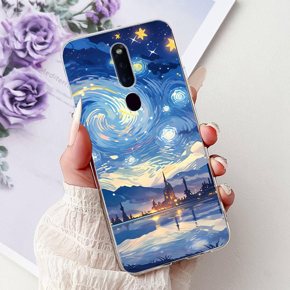Чехол для Oppo F11 CPH1913 CPH1911 Цветы Расписная Крышка Мягкий Силиконовый Чехол для Телефона Для Oppo F11 Pro F 11 OppoF11 Pro Сумки
