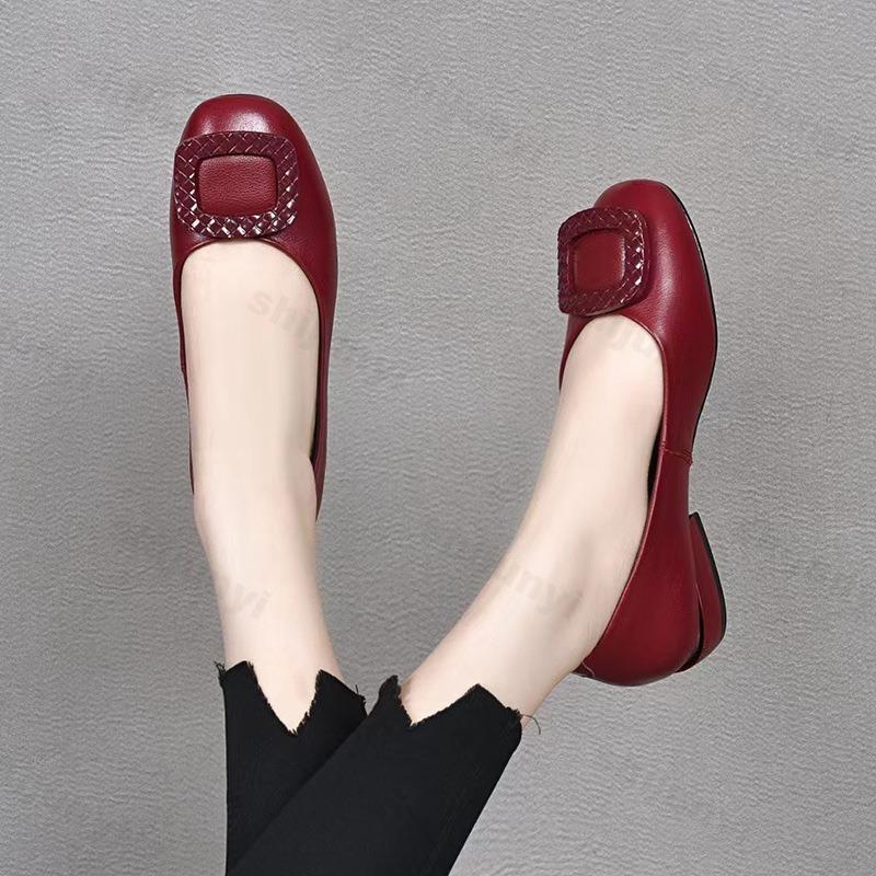 Мягкая кожа коровье сухожилие мягкая подошва весна осень женская кожаная обувь праздничная женская летняя свадебный банкет мамины туфли