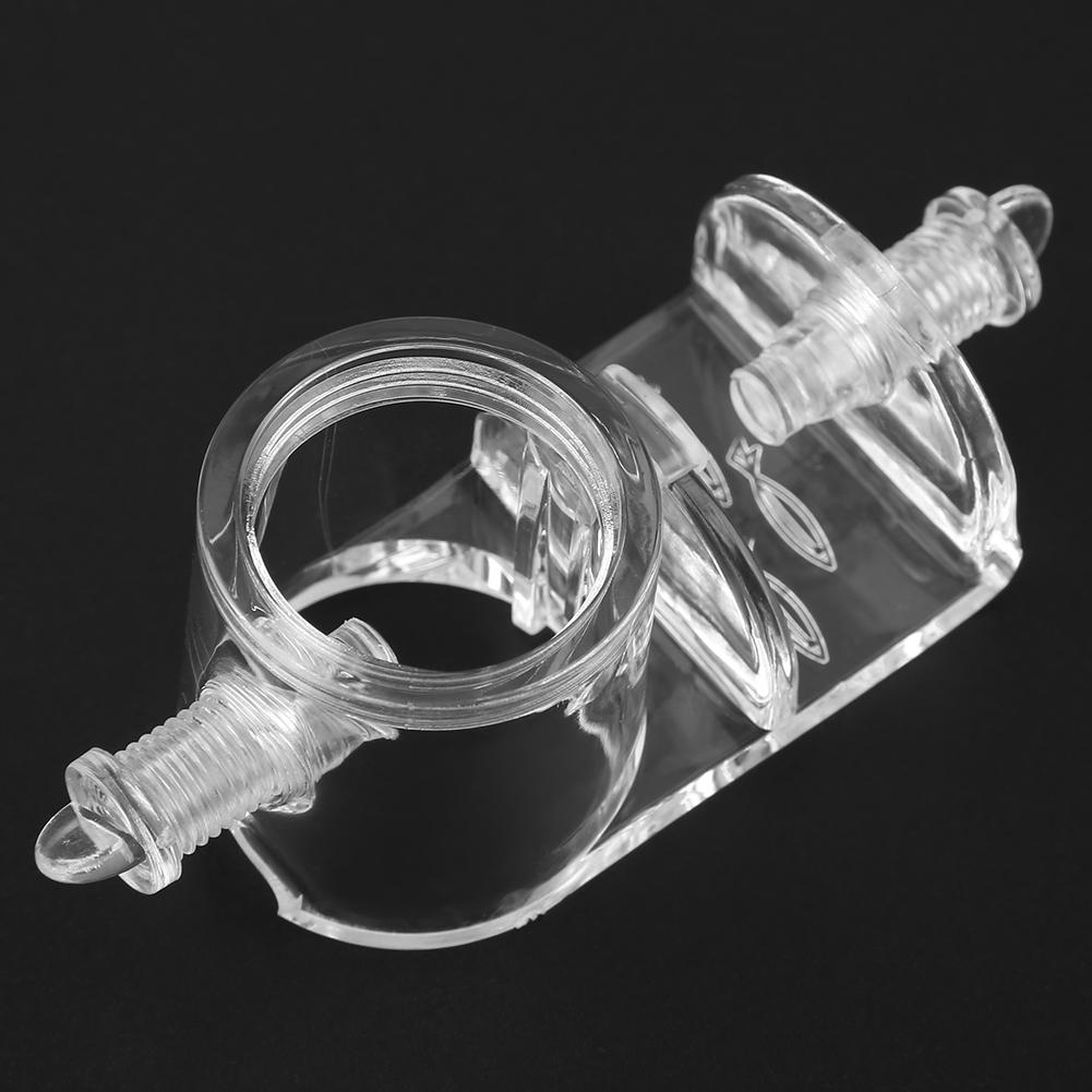 Acrylic Aquarium Hose Clip Tank Tube Holder Clamp for 22mm Dia Water Pipe