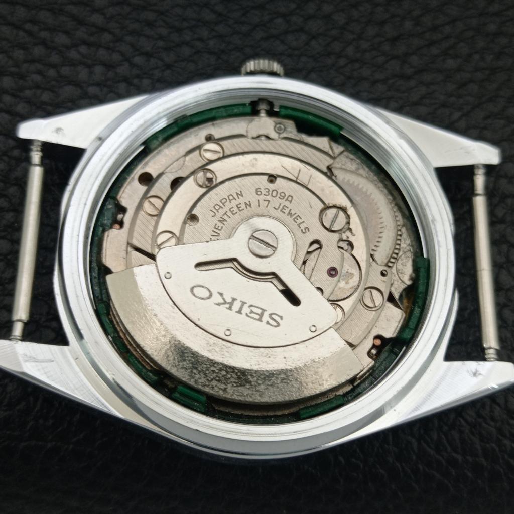 ВИНТАЖНЫЕ АВТОМАТИЧЕСКИЕ SEIKO 5 6309A ВОССТАНОВЛЕННЫЕ ЯПОНСКИЕ МУЖСКИЕ ЧАСЫ С КРАСНЫМ ЦИФЕРБЛАТОМ a444710-1