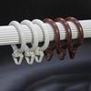 Window Shower Curtain Rod Clips Rings Drapery Clips Curtain Buckle Silent Roman Rod Ring Curtain Rod Curtain Accessories Hook