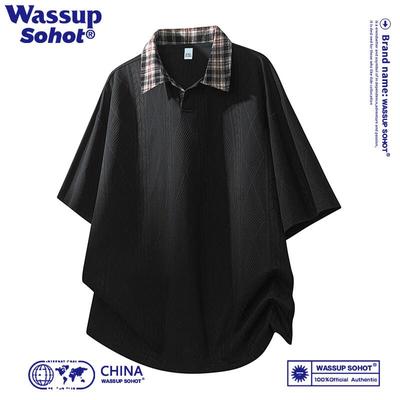 Мужская американская футболка-поло с коротким рукавом Wassup Sohot
