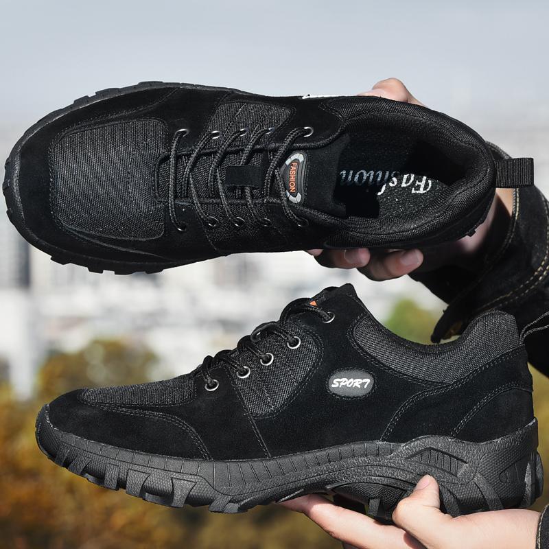 Genuine Leather Men Shoes Sneakers Comfortable Outdoor Shoes For Men Walking Hiking Shoes