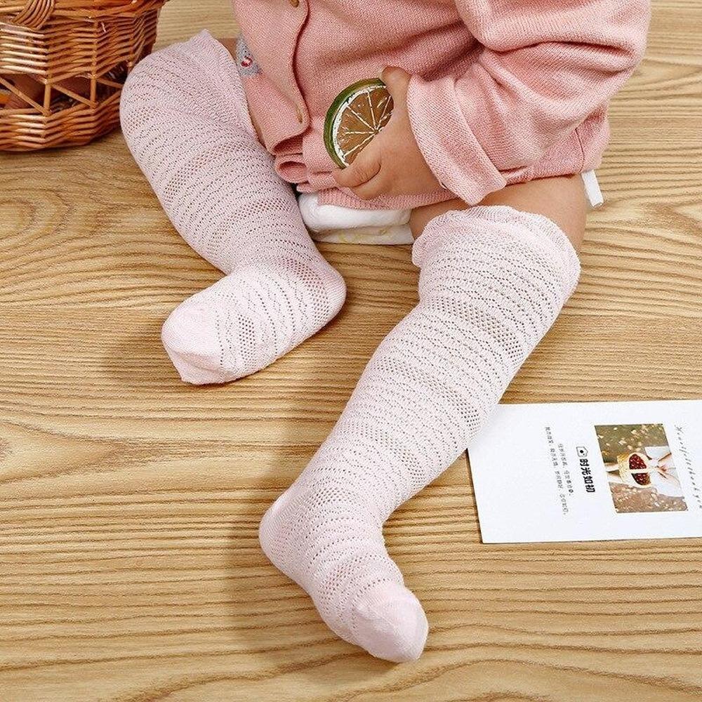 Мягкие сетчатые носки для новорожденных и малышей, противомоскитные носки до колена, длинные носки унисекс для мальчиков и девочек, дешевые вещи, От 0 до 3 лет