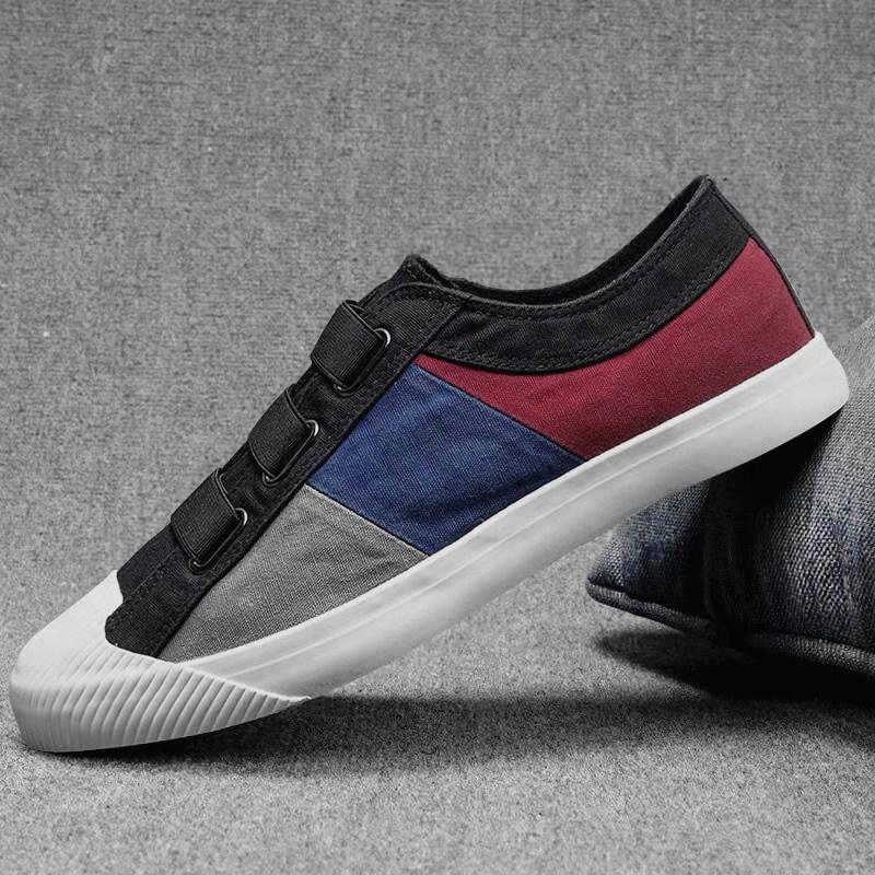 Модные мужские парусиновые кроссовки, дышащие повседневные туфли с пряжкой, весенние мужские дизайнерские туфли-лоферы 998