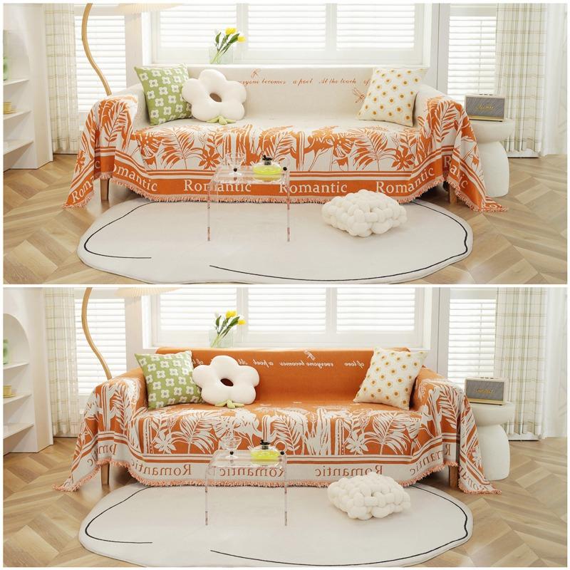 Modern Minimalist Rural Plant Sofa Towel Chenille Sofa Cover Four Seasons Universal All-Inclusive Full-Cover Sofa Cushion