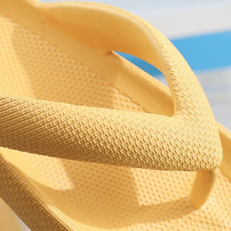 Вьетнамки, летние повседневные шлепанцы, уличные пляжные сандалии, удобная обувь на плоской платформе из ЭВА, женская пара на толстой подошве