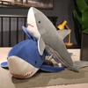 1pc 60cm-130cm Giant Plush Toys Stuffed Sawtooth Shark Plush Doll Big Soft Sleep Pillow Grey Blue Shark Toy Baby Kids Gift
