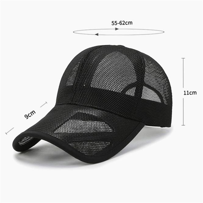 Summer Mesh Fashion Design Mesh Baseball Caps Sports Hats Mens Womens Travel and Trip Sunshade Hat Available Peaked Cap
