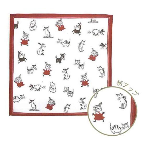 Kamio Japan HorB Handkerchief Eco Bag Moomin Dog and Cat
