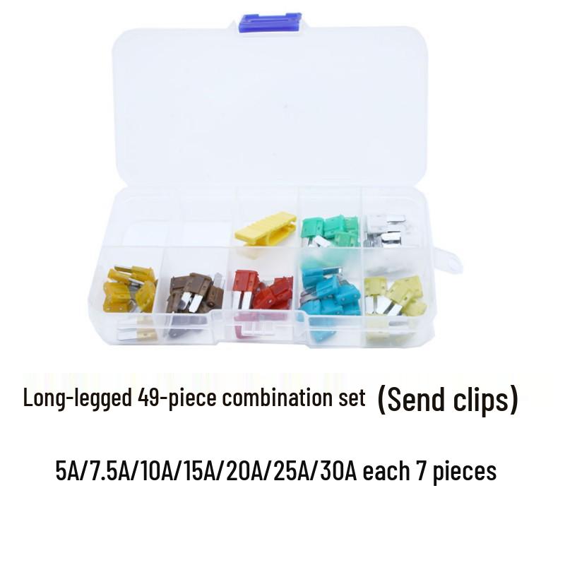 Набор автомобильных предохранителей: Ножевые предохранители малого, среднего и большого размера (1A, 3A, 10A, 15A)