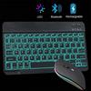 10inch Backlight Bluetooth Keyboard Mouse For IOS Android Windows,Backlit Keyboard For iPad,Wireless Teclado For Samsung Tablet