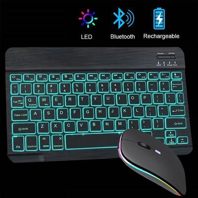 10-дюймовая клавиатура с подсветкой Bluetooth для IOS Android Windows, клавиатура с подсветкой для iPad, беспроводная клавиатура Teclado для планшета Samsung