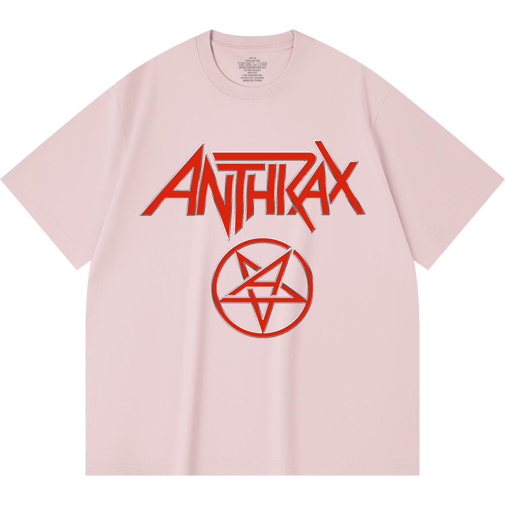 Хлопковая футболка плотностью 230 г/м² 100% Хлопок Heavy Metal Футболка с принтом рок-группы Популярная музыка Унисекс Тяжелая хлопковая футболка