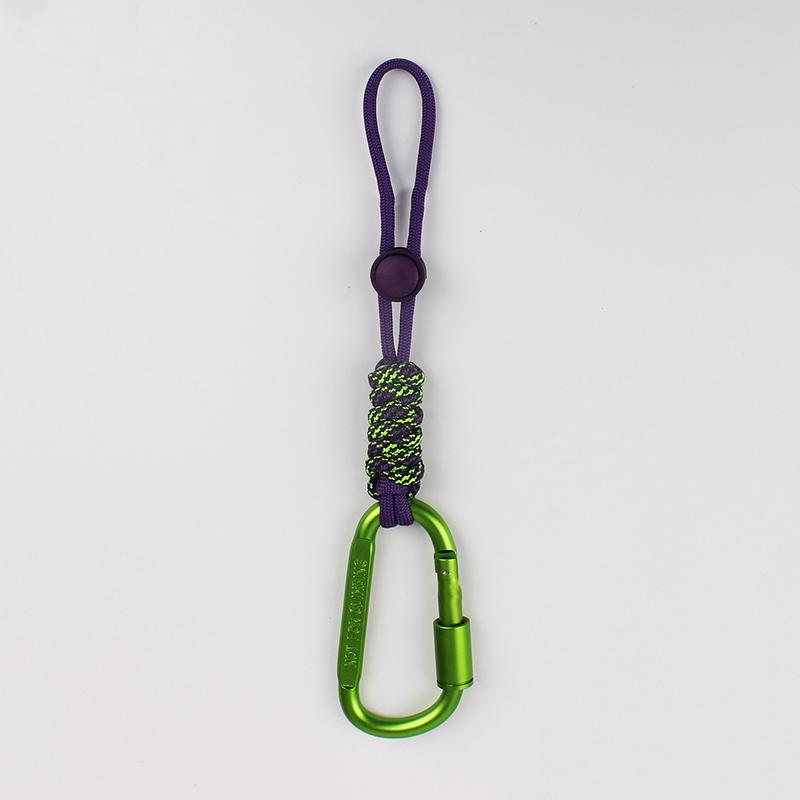 Paracord Water Bottle Hook 1 Carabiner Heavy Duty Clip Portable Multi-functional Tool for Sports Travel