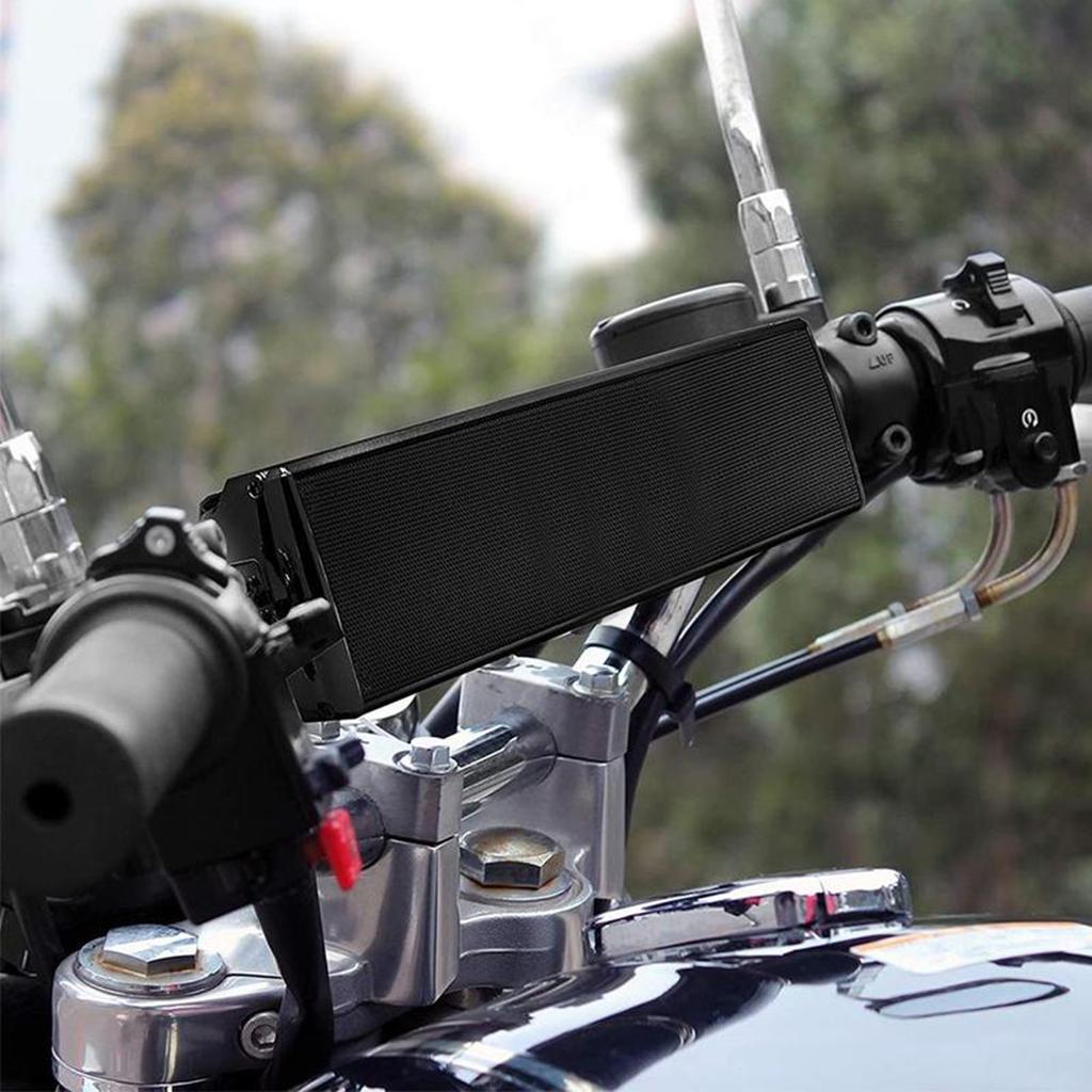 Waterproof Bluetooth-compatible Motorcycle Stereo Speakers Handlebar Mount MP3 Music Player Audio Amplifier Scooter Bike
