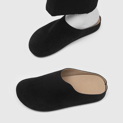 Мужские и женские нишевые ленивые полуподножки хлеб Мюллер обувь на одной педали Бокен 17093 черный-J