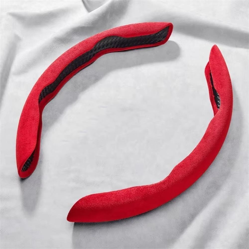 38CM Steering Wheel Cover Solid Color Steering Wheel Decoration High Quality Automotive Interior