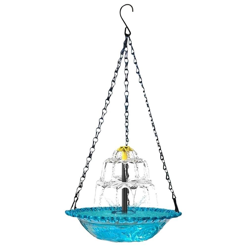 Cascade Hanging Bird Bath Fountain 3 Layer Bird Feeder Creative Bird Bath Bowl Outdoor