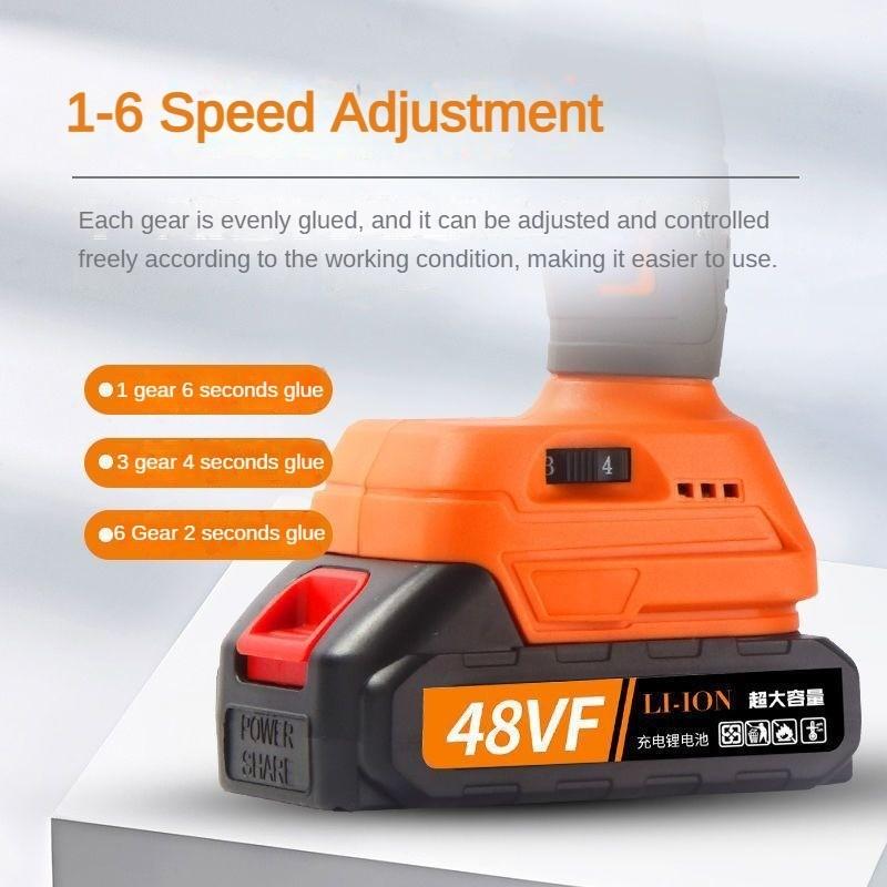 21V Household Repair Power Tool Fully Automatic Beauty Seam Glue Machine Electric Double Tube Glue Gun