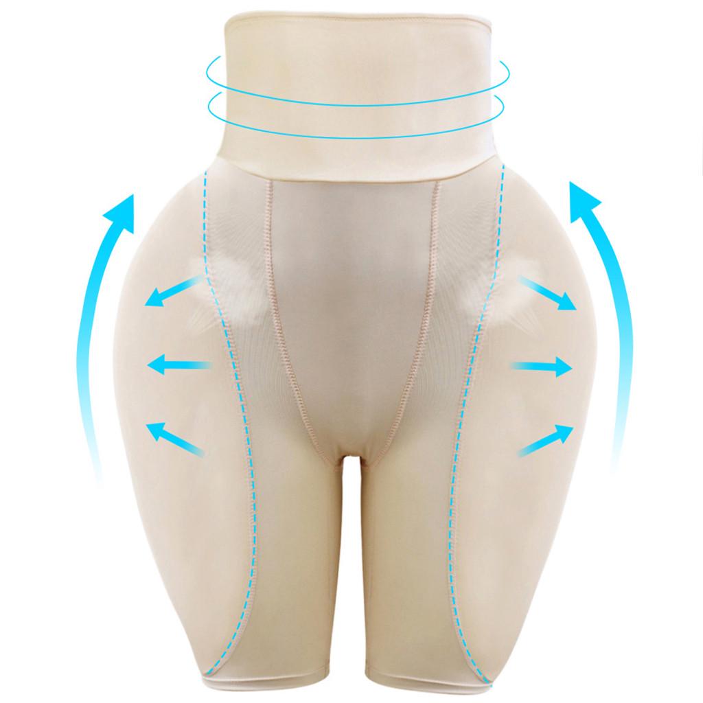 Women Sponge Cushion Body Pants Bodysuit Underwear Corset Shapewear Underpants