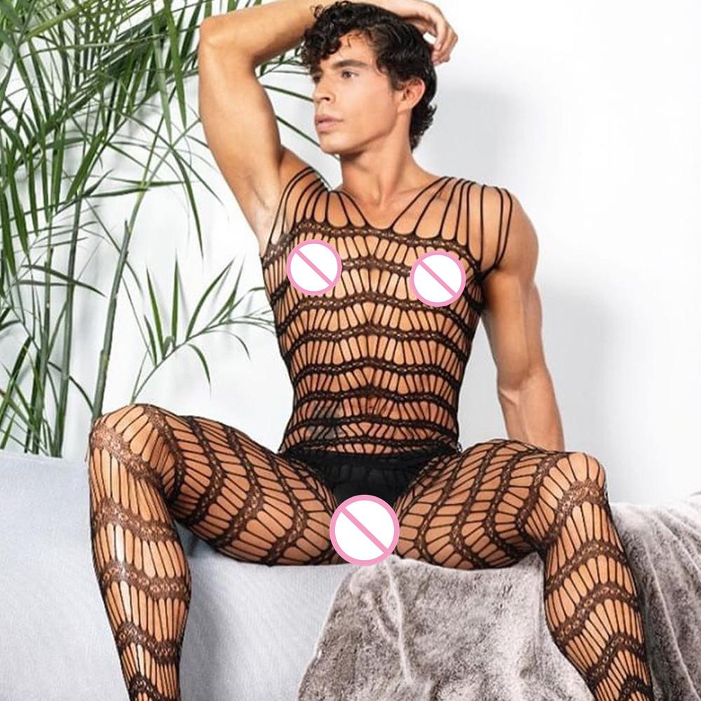 Сисси Секс-шоп Игрушка для взрослых Мужское нижнее белье Экзотическая одежда Мужское порно Комбинезон С открытой спиной Леопардовые чулки Порно Колготки Пижама