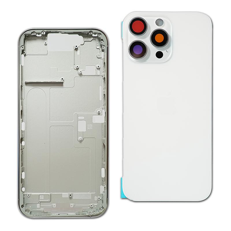 Back housing For iphone 16-16plus-16Pro Max Battery Back Cover Rear Door Middle Chassis Frame + SIM Tray Side Key Parts