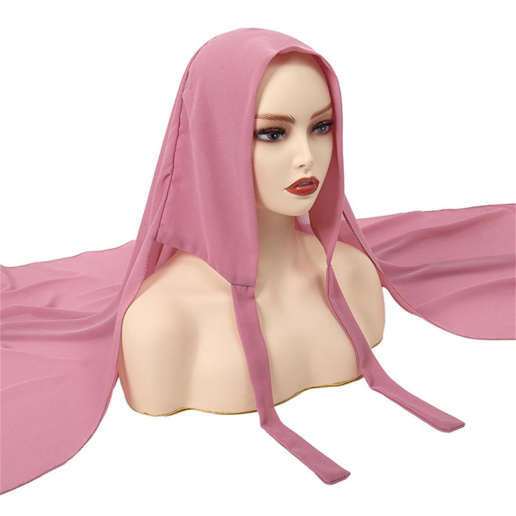 Chiffon Solid Color Headscarf for Women