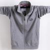 Men's Plus Size Zipper Sweatshirt Coat - 2024 Autumn/Winter Collection, Loose Thin Fit, Model 5083