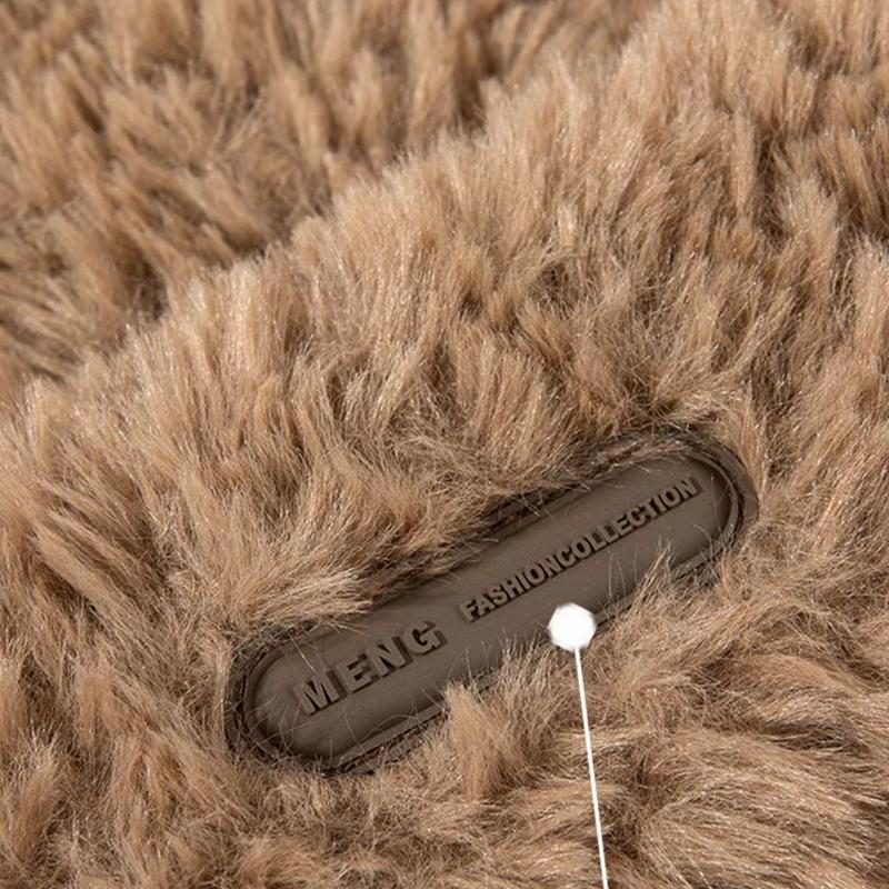 Милые женские наушники с ушками, шапка с рисунком медведя, защитная шапка для ушей, однотонные плюшевые шапочки для девочек, зимние теплые пушистые меховые головные уборы