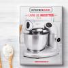 KitchenCook Робот-миксер 5 л - 1000 Вт - 4 скорости - 3 функции - Венчик - Лопатка - Крюк - Защитная крышка