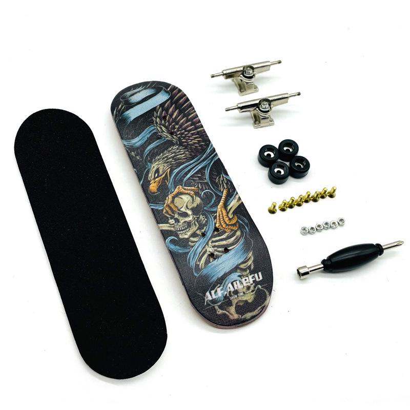 Maple Double Kick Finger Skateboard Toy for Teens & Children