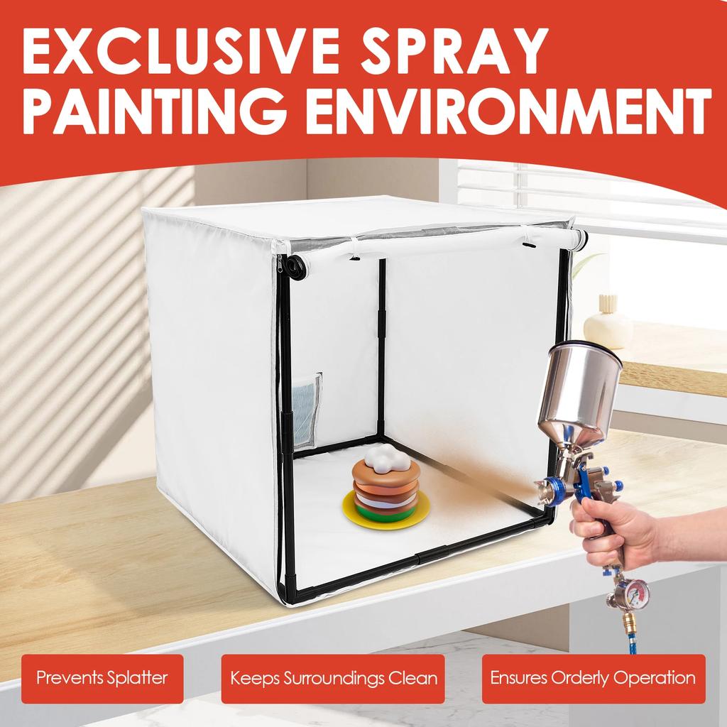 5/29,5-дюймовая аэрозольная покрасочная камера, разборная покрасочная камера, портативные инструменты для аэрозольной покраски для игрушек на радиоуправлении, автомобилей