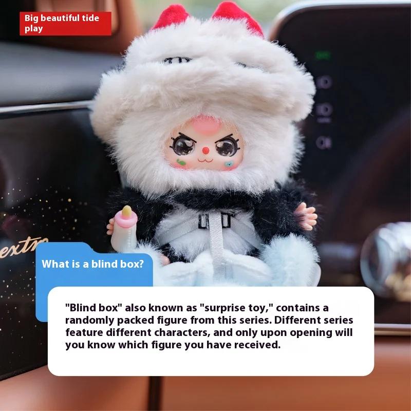 100% Genuine Baby Three Car Baby Series Blind Box Trend Toy Model Cute Doll Car Ornaments Car Decoration Gifts
