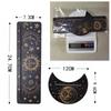2 Pieces Wooden Tarot Card Stand Holder, Moon Shape and Rectangle Wooden Tarot Card Display Stand Base for Oracle Lenormand Meditation