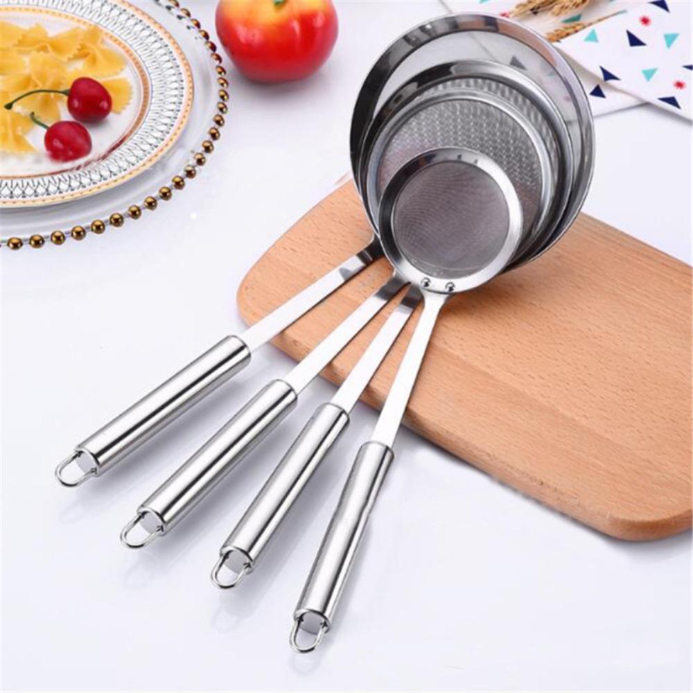 Percolator Oil Pot Filter Mesh Stainless Steel Soup Skimmer Spoon New Fried Food Net Strainer