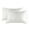 One Set Solid Color Double-sided Silk Pillowcase Mulberry Silk Ice Silk Beauty Pillowcase Single Silk Broadside Pillowcase