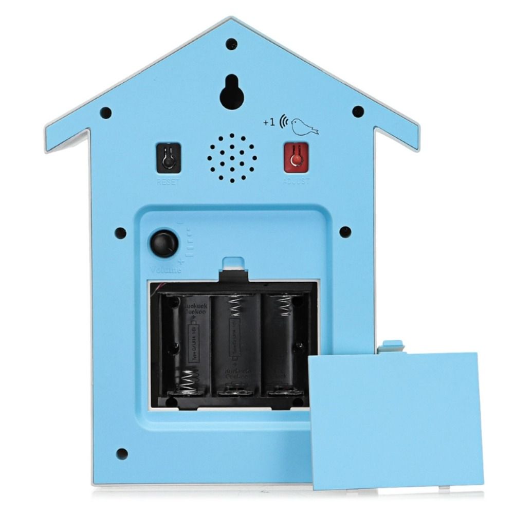 Accurate Bird House Clock House Shape Wall Art Modern Design Cuckoo Chime Garden