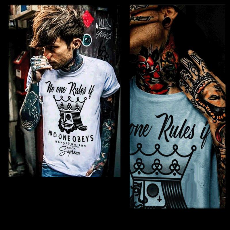 Hip Hop T-shirt Street Hustle Boss Mobbin Gangster Mobster Thug No One Rules Tee